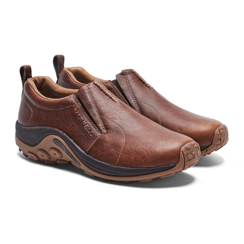 Chaussure Casual Merrell Jungle Moc Crafted Marron Foncé Homme | B.P.FXIO